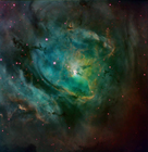The large majestic Lagoon Nebula