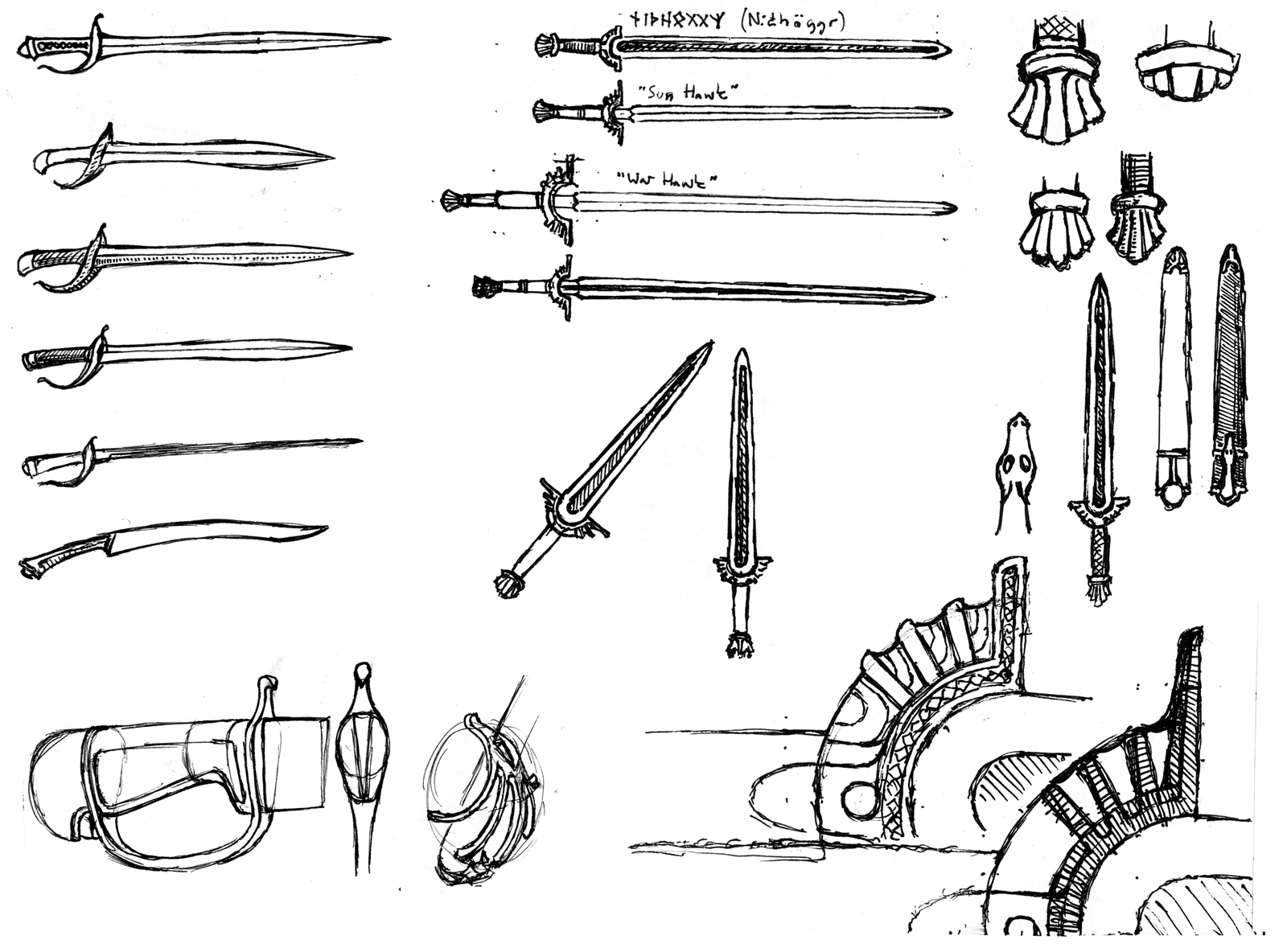 drawing sword